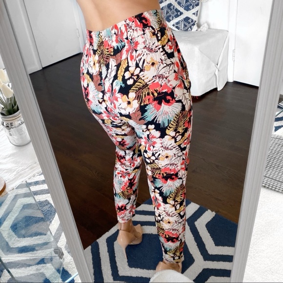 🌺 EVENT BOHO TROPICAL FLORAL HIGH WAIST LOOSE PANTS! - Picture 3 of 9